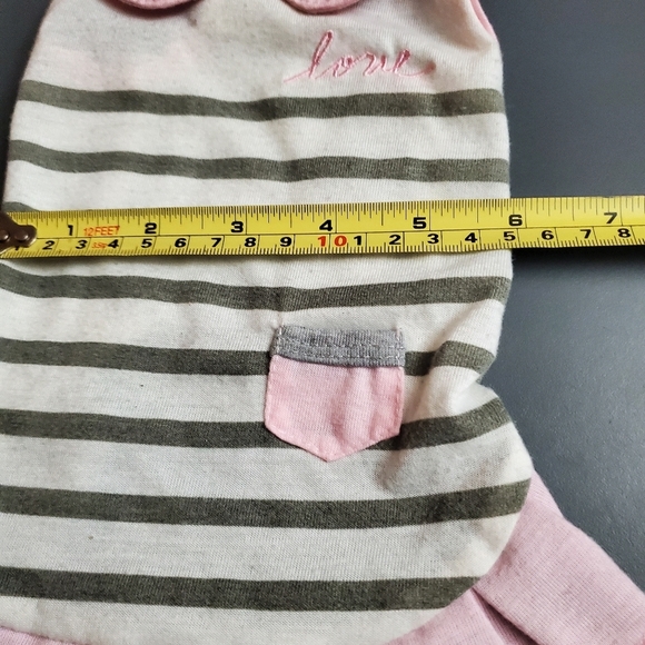 Ellen Degeneres Puppy 🐶 Dress with Ruffle pleated hem pink colar.. X small - Picture 9 of 14